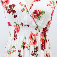 Printed Sleeveless Dress for Summer Wear
